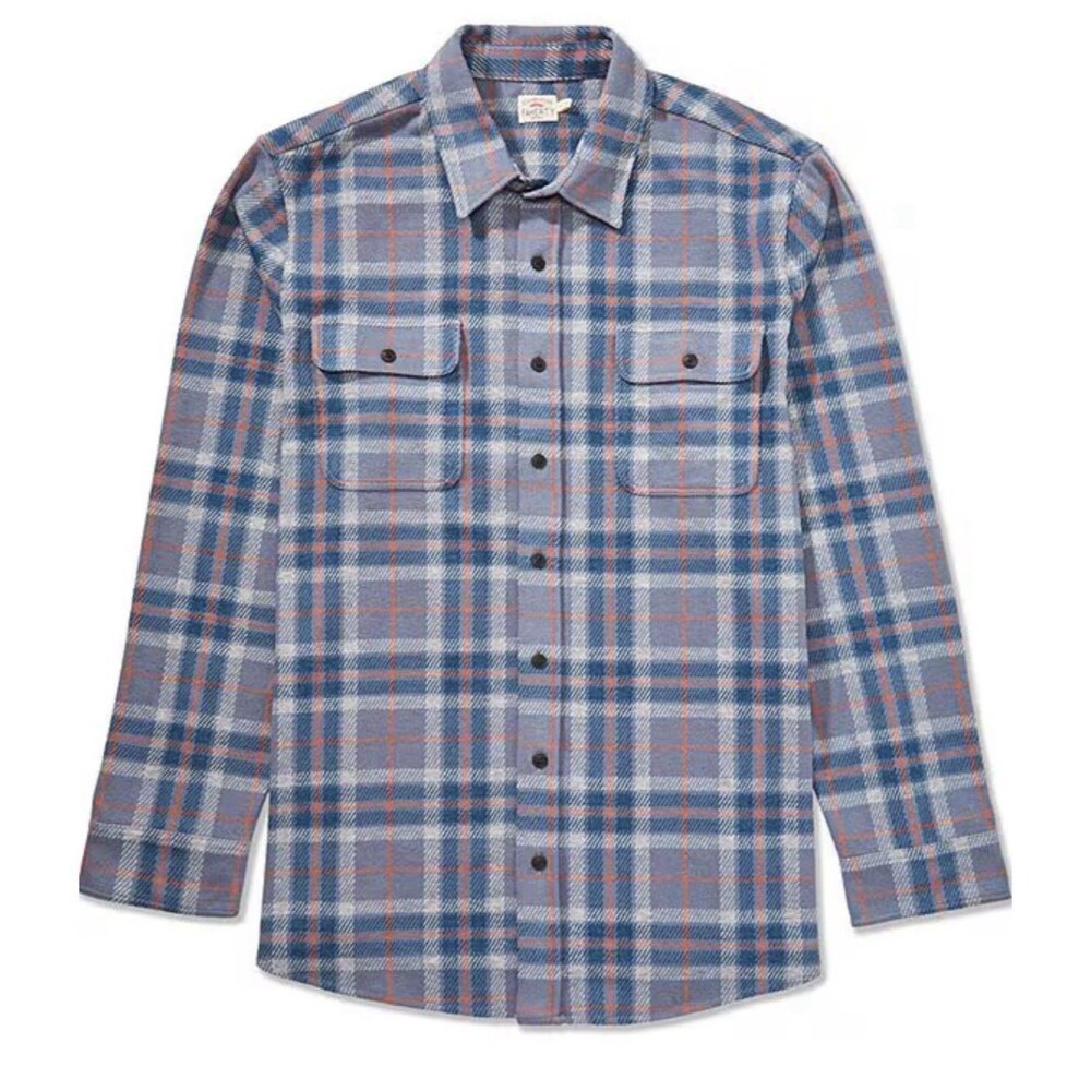 Faherty Men's Big & Tall Legend Sweater Long Sleeve Woven Shirt . Size 3XL